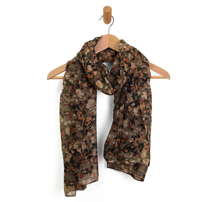 Calico Scarf Neutral Floral