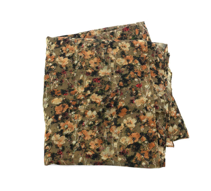 Calico Scarf Neutral Floral