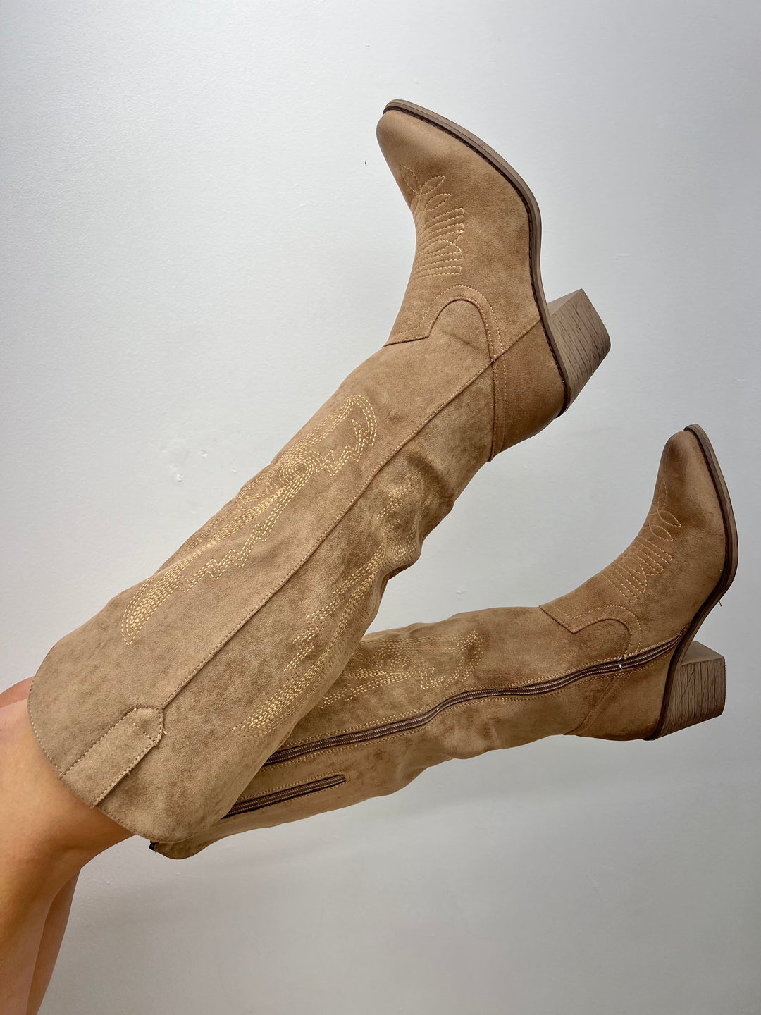 Wilder Taupe Tall Boots