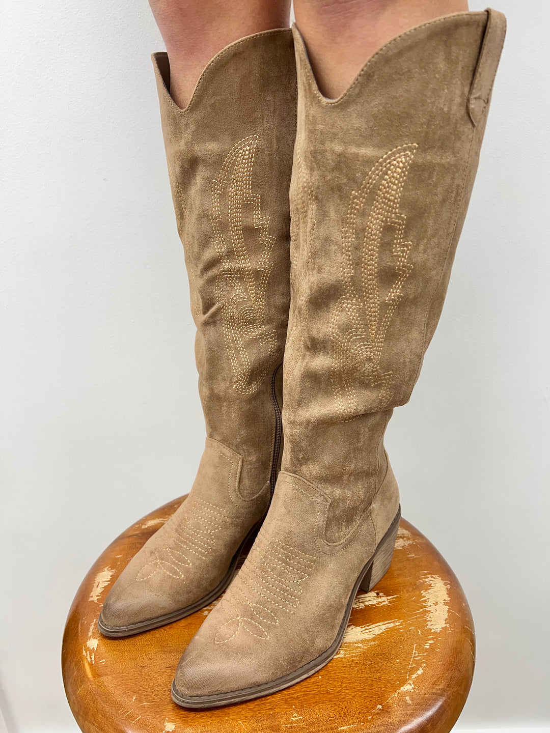 Wilder Taupe Tall Boots