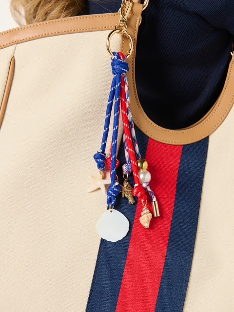 Bag Charms - Red White &amp; Blue with Beach Charms
