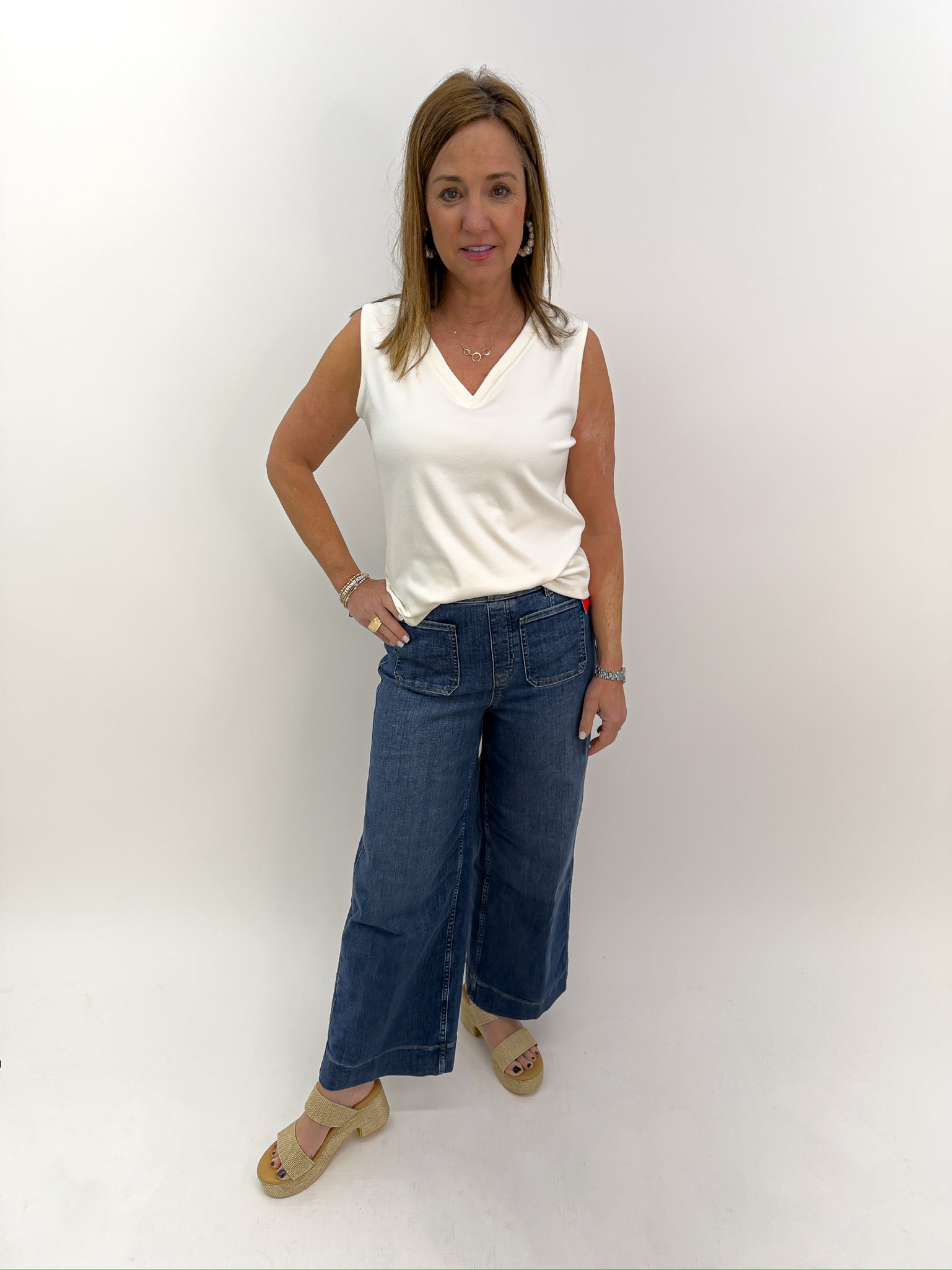 Spanx NWT Seamed Front Wide Leg Jeans - Size 1X Petite – Chic Boutique  Consignments