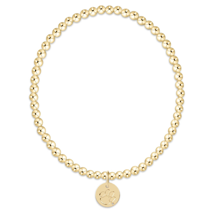 enewton ecollegiate Classic Gold 3mm Bracelet - Clemson
