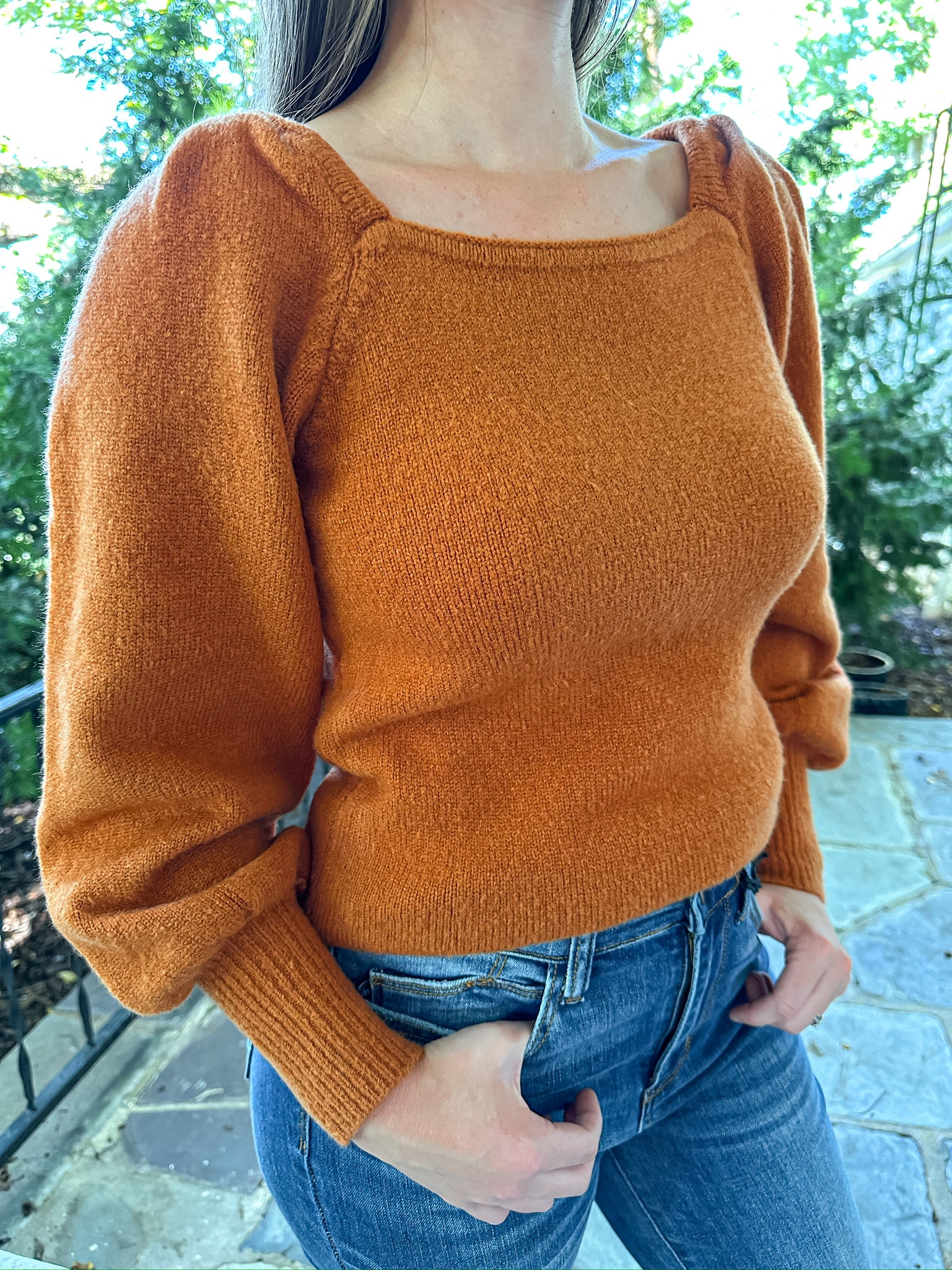 It's Okay to be Square Rust Sweater