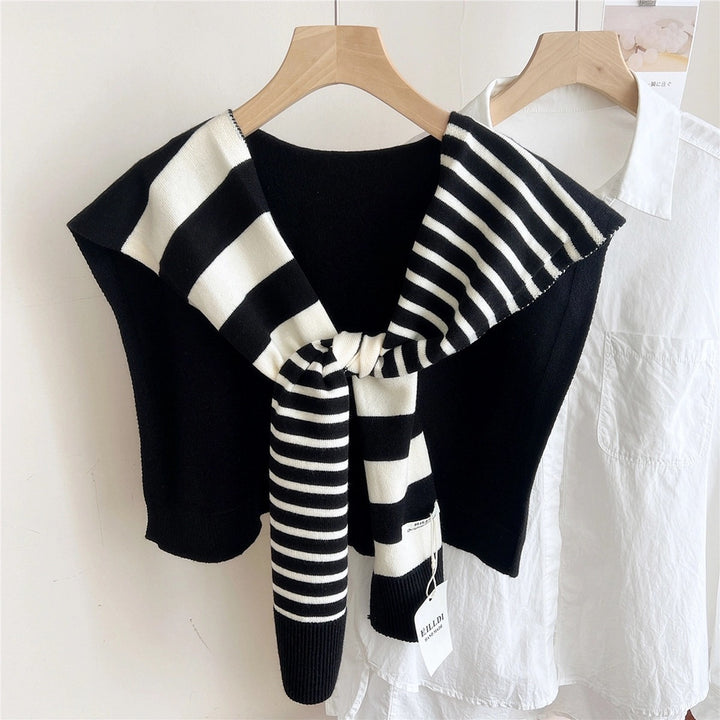 Striped Black Shawl
