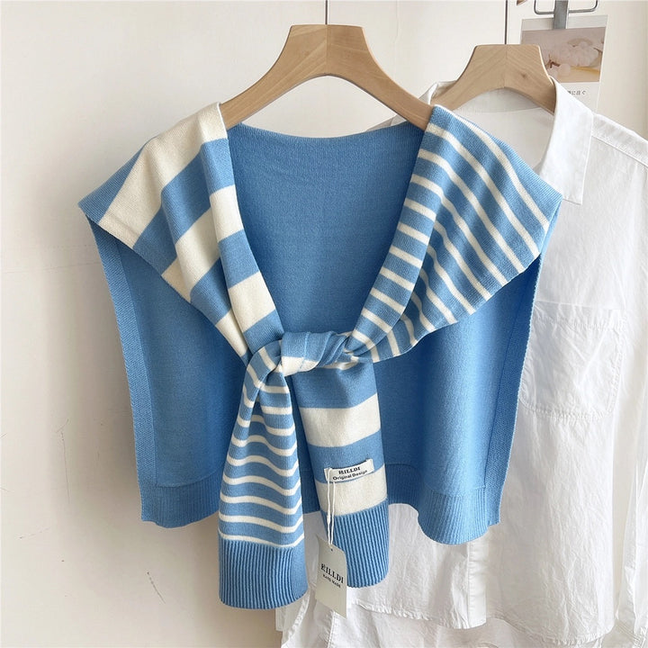 Striped Blue Shawl
