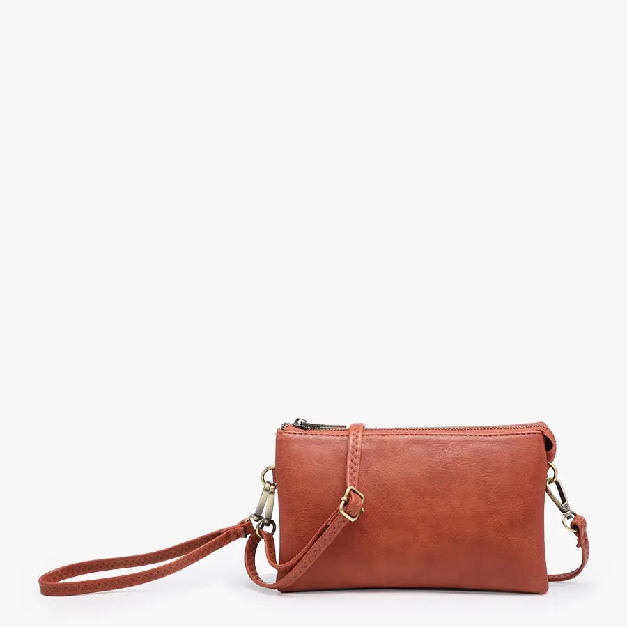 Riley Vegan Crossbody - Rust