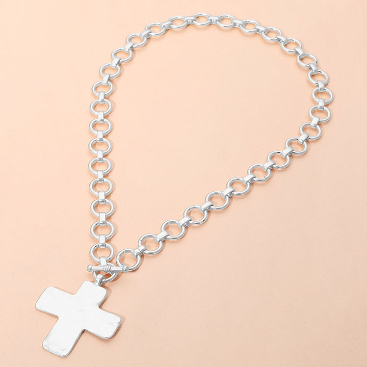 SM Cross Necklace Silver