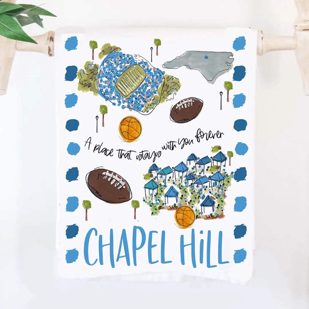 Chapel Hill College Town Towel