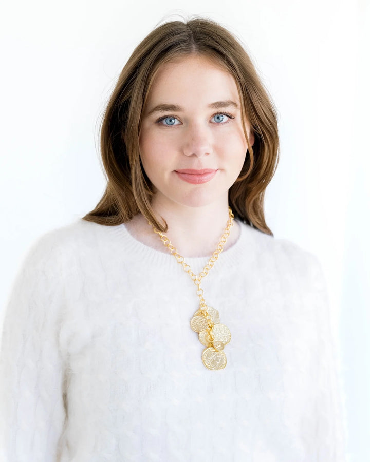 Susan Shaw Layered Coin Necklace