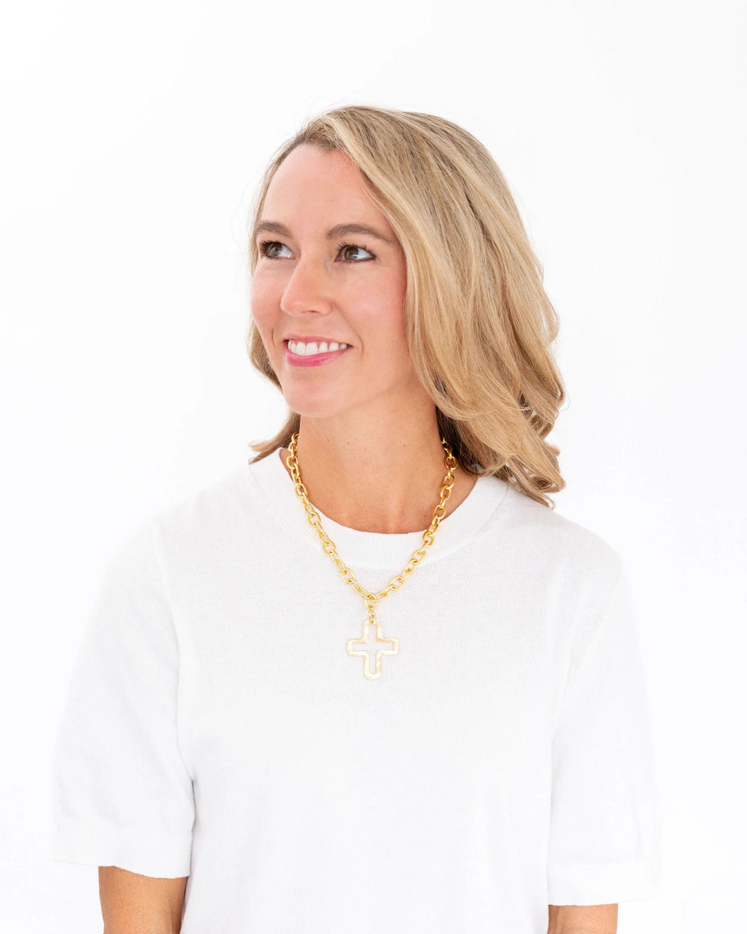 Susan Shaw Open Cross Necklace