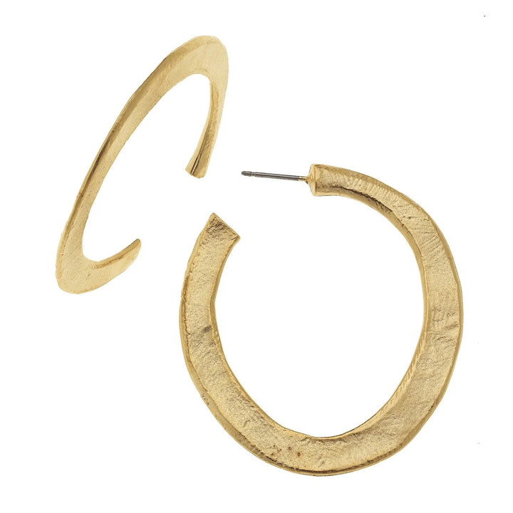 Susan Shaw Small Gold Hoop Earrings