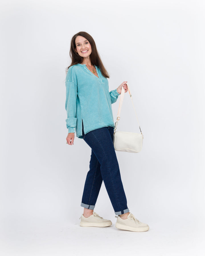 Turquoise Terry Top