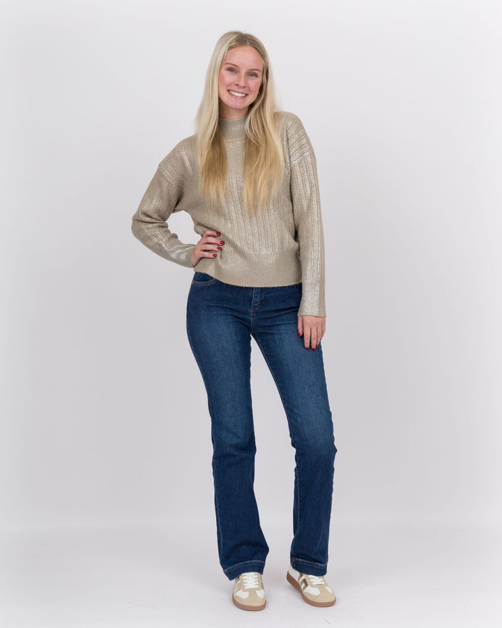 Risen Tummy Control Hi Rise Bootcut Jeans Dark