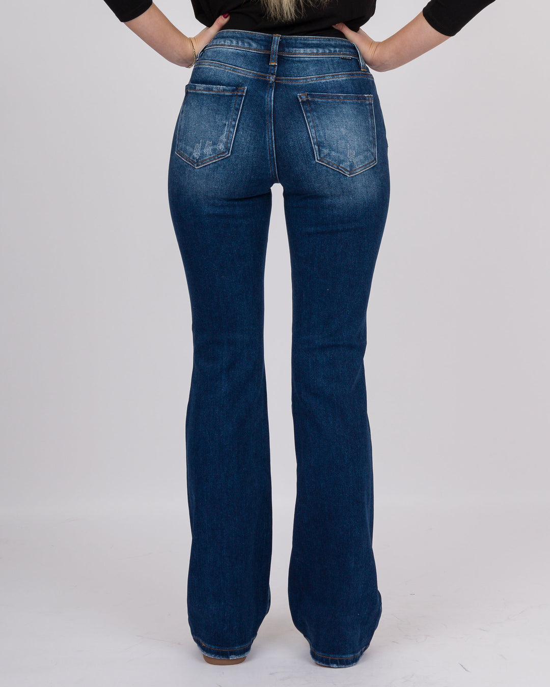 Risen  Hi Rise Bootcut Jeans Dark