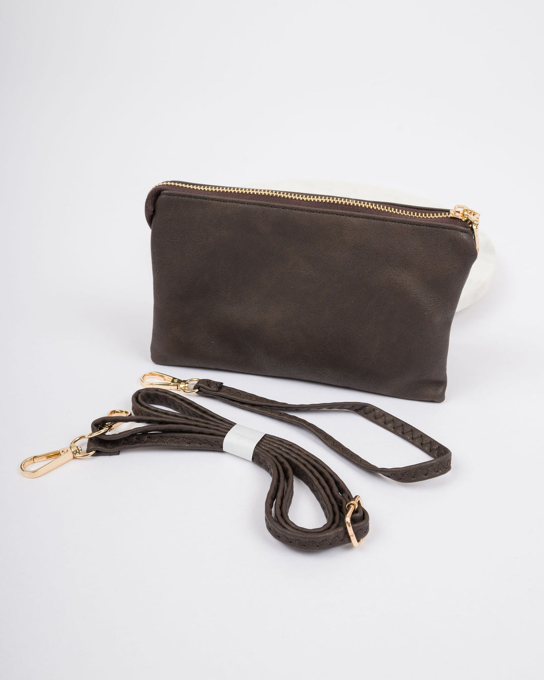 Riley Vegan Crossbody - Coffee