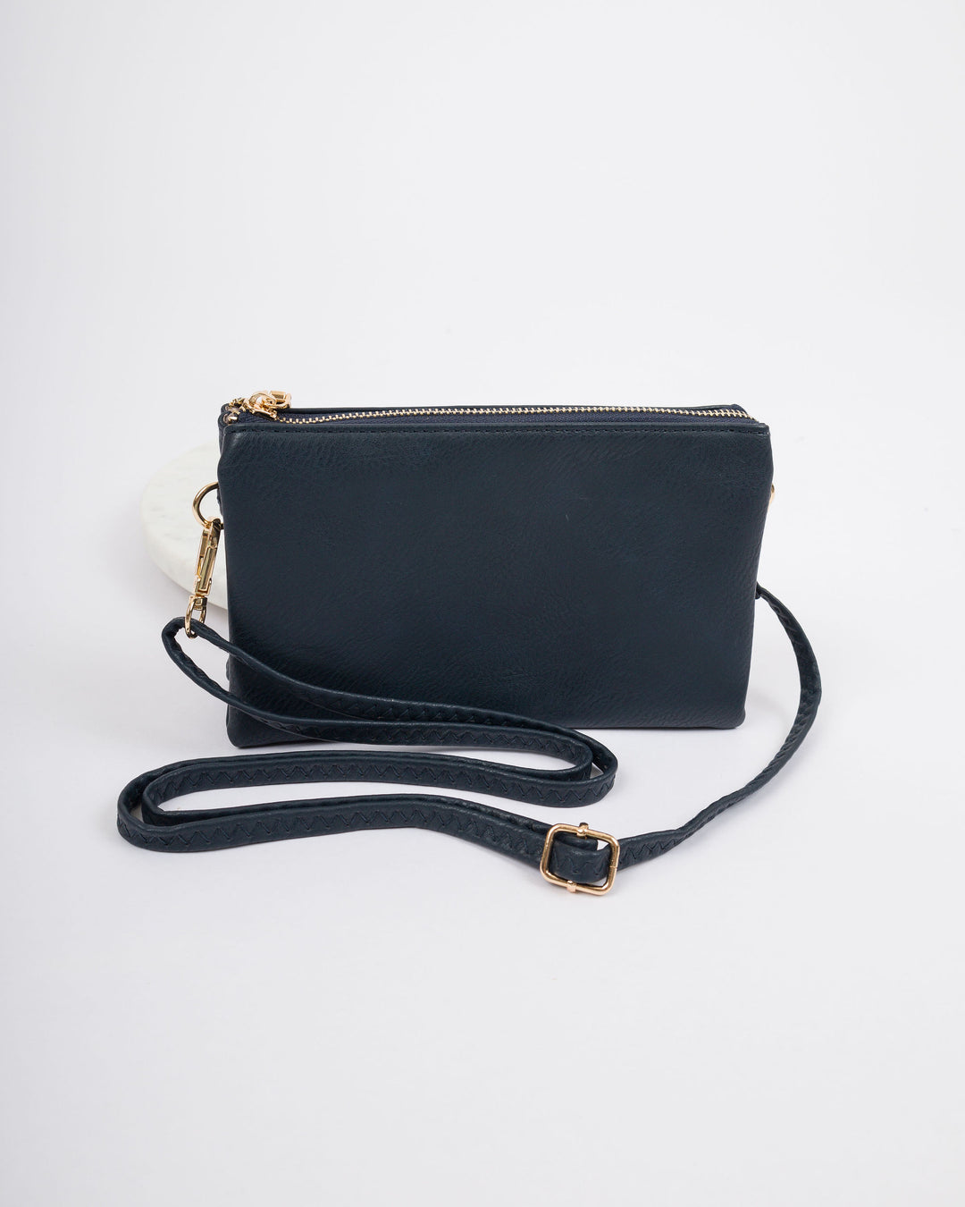 Riley Vegan Crossbody - Navy