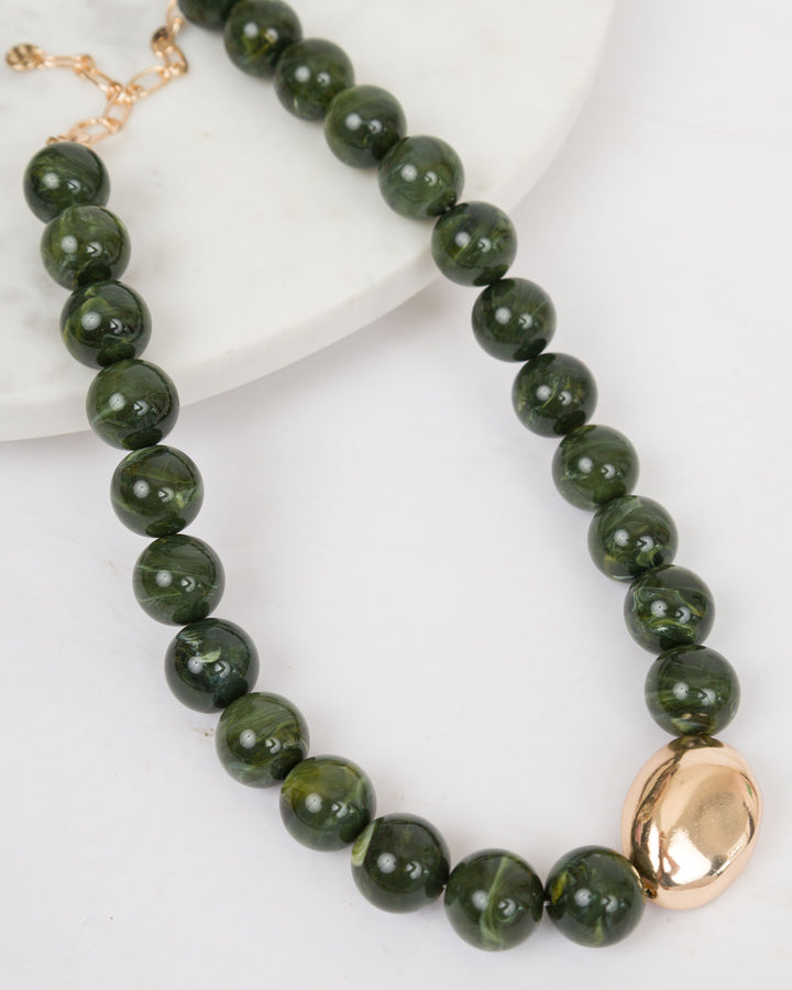 Large Jade Bold Gold Pendant