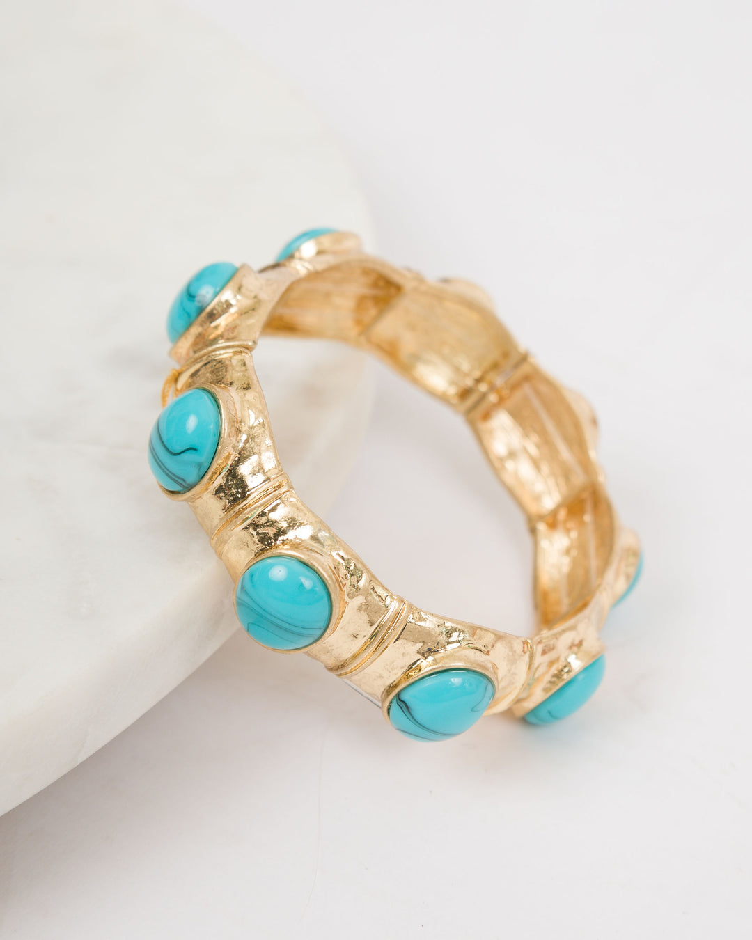 Blue Stone Gold Bracelet