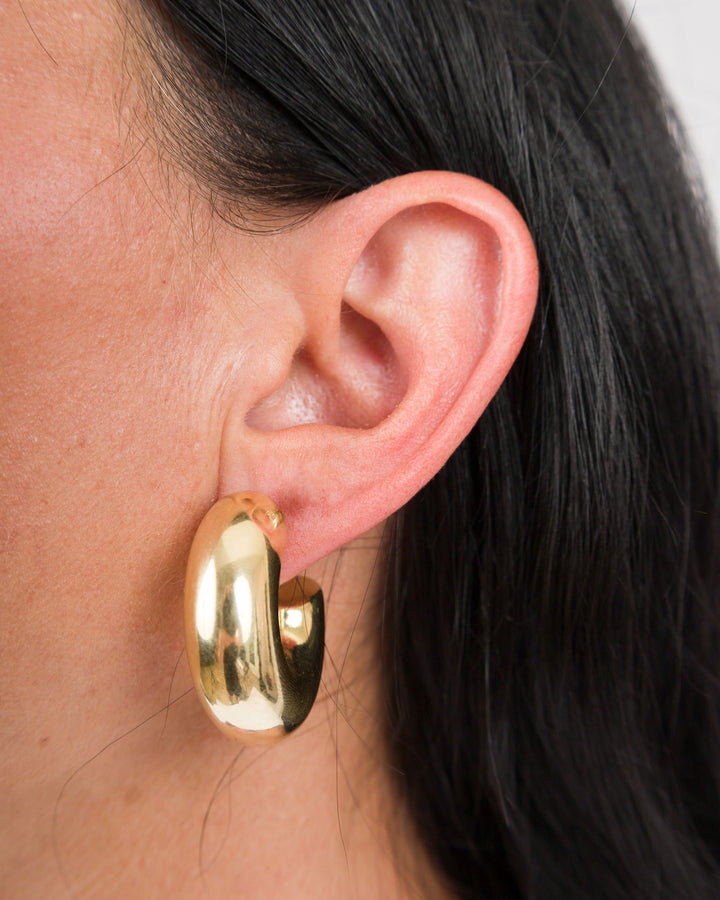 Sheila Fajl Bubble Hoops Shiny 18K Gold