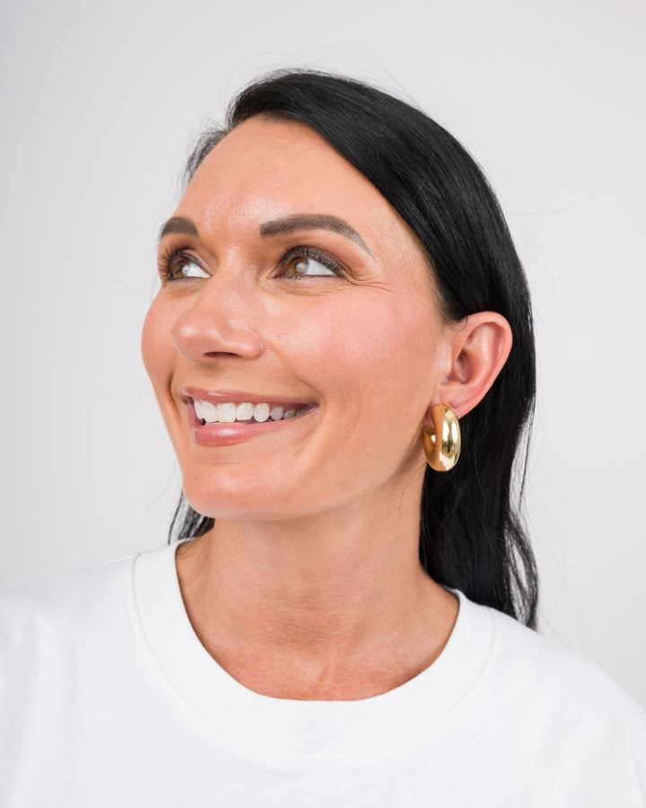 Sheila Fajl Bubble Hoops Shiny 18K Gold