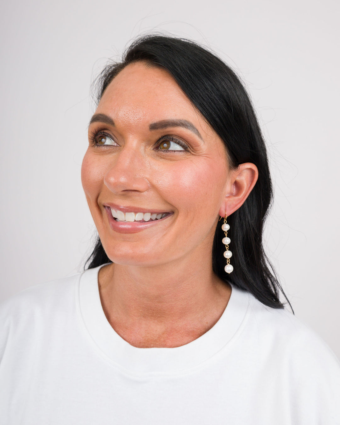 Four Pearl Bead Earrings
