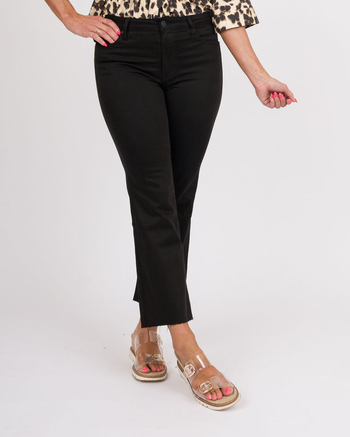 KUT from the Kloth Kelsey High Rise Ankle Flare - Black