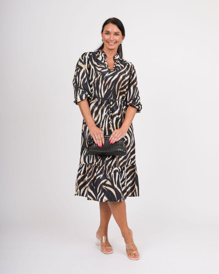 Zebra Midi Dress