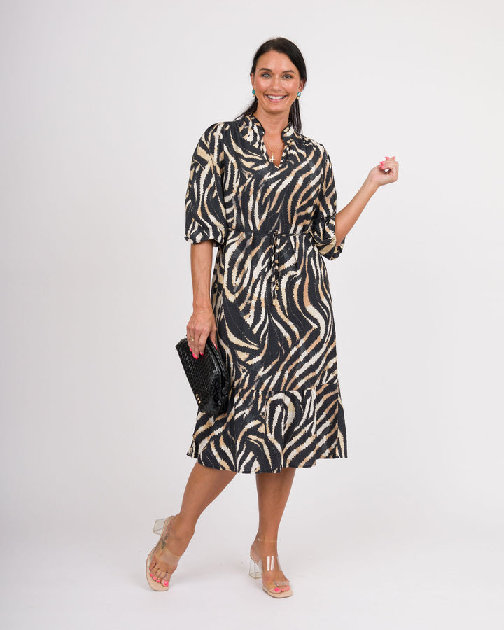Zebra Midi Dress