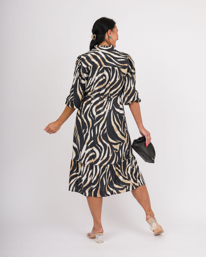 Zebra Midi Dress