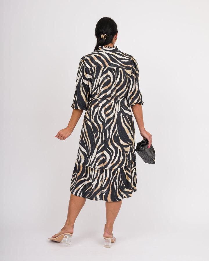 Zebra Midi Dress