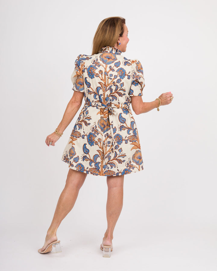 Lettie Puff Sleeve Dress - Ecru