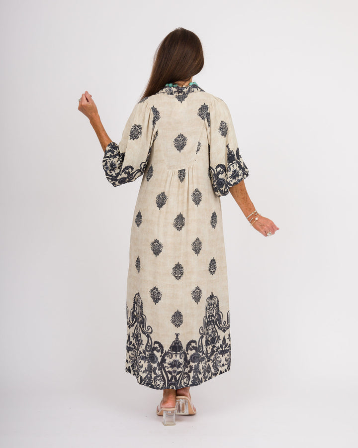 Charlie Smocked Front Midi Dress