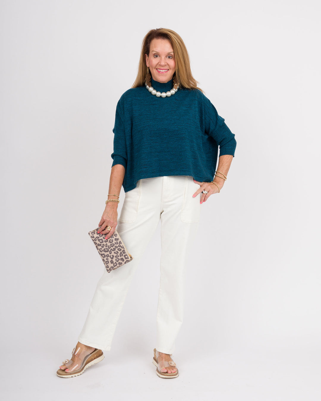 Kerisma Aja Ortho Sweater - Heather Teal