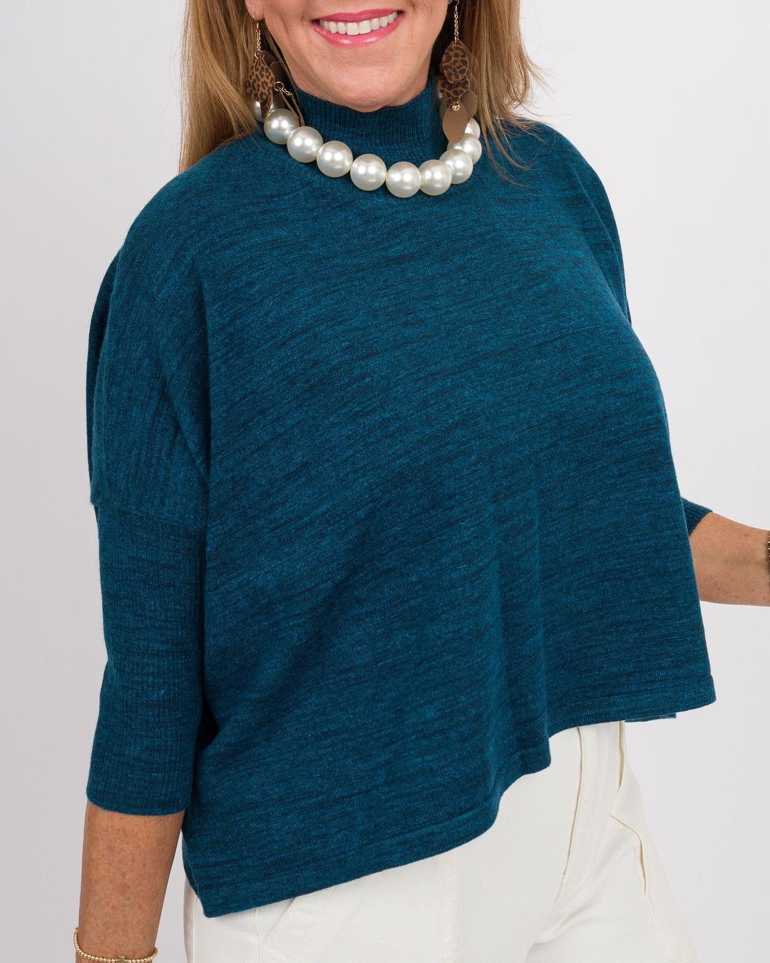 Kerisma Aja Ortho Sweater - Heather Teal