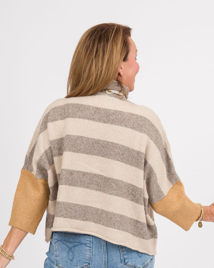 London Stripe Sweater - Beige