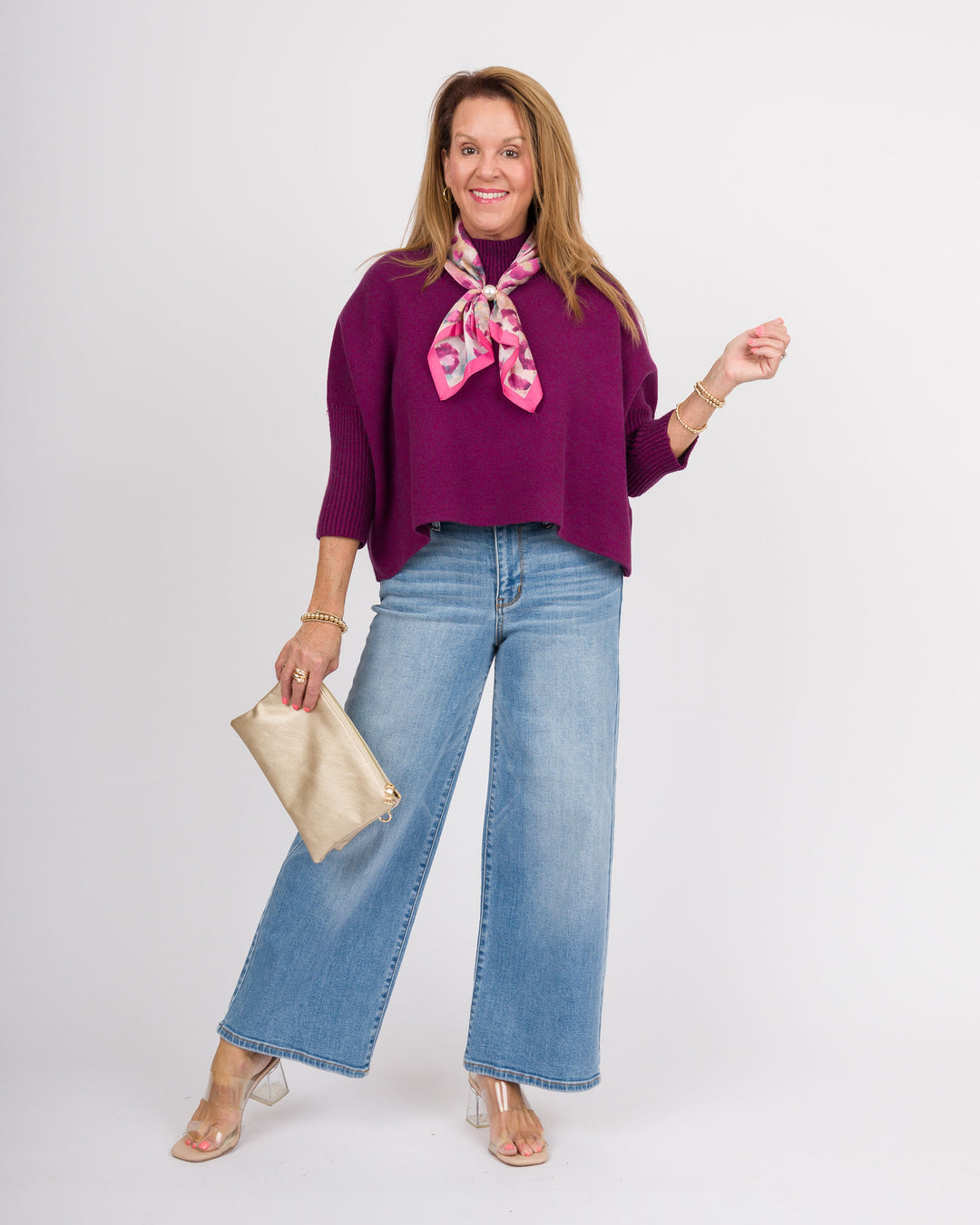 Kerisma Aja Sweater- Purple Wine