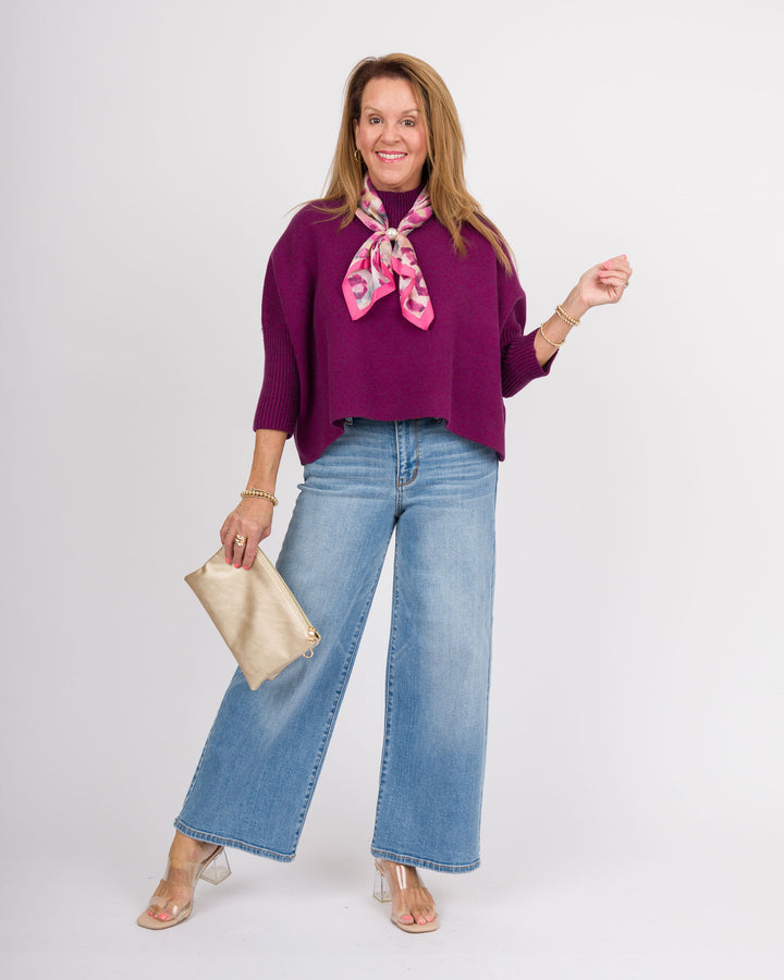 Kerisma Aja Sweater- Purple Wine