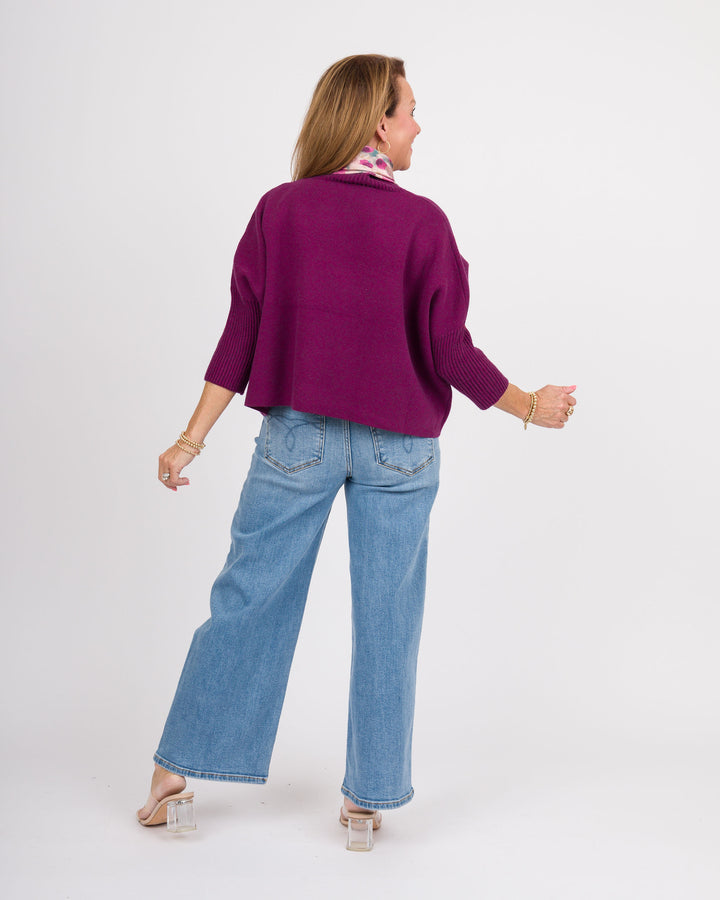 Kerisma Aja Sweater- Purple Wine