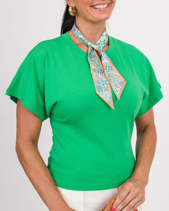 Angel Crew Neck Top - Plant