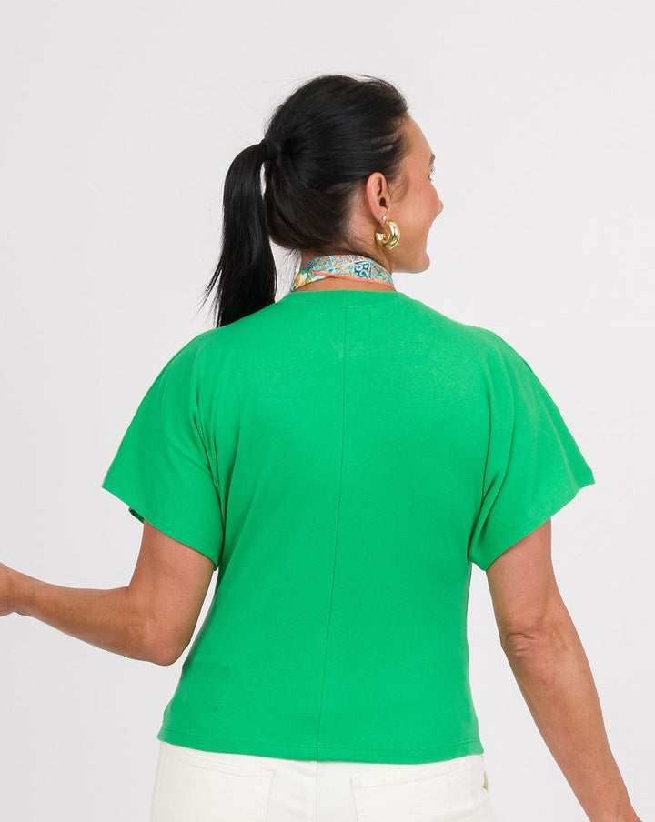 Angel Crew Neck Top - Plant