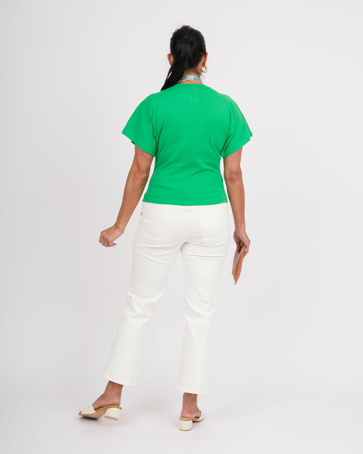 Angel Crew Neck Top - Plant