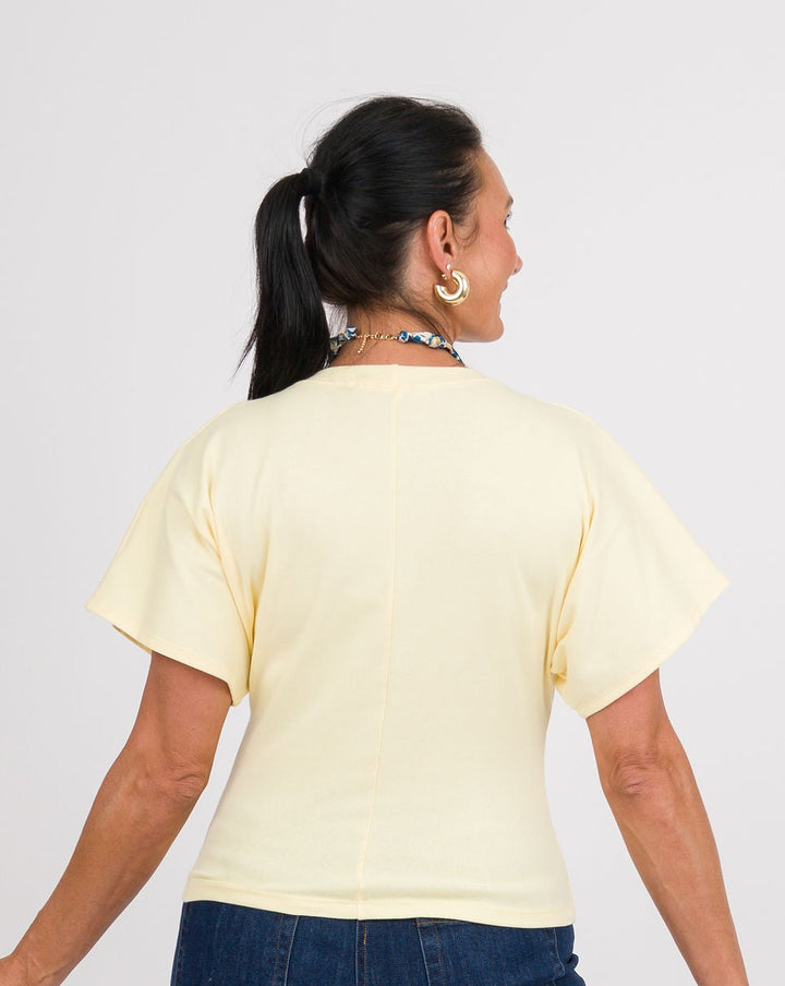 Angel Crew Neck Top - Banana
