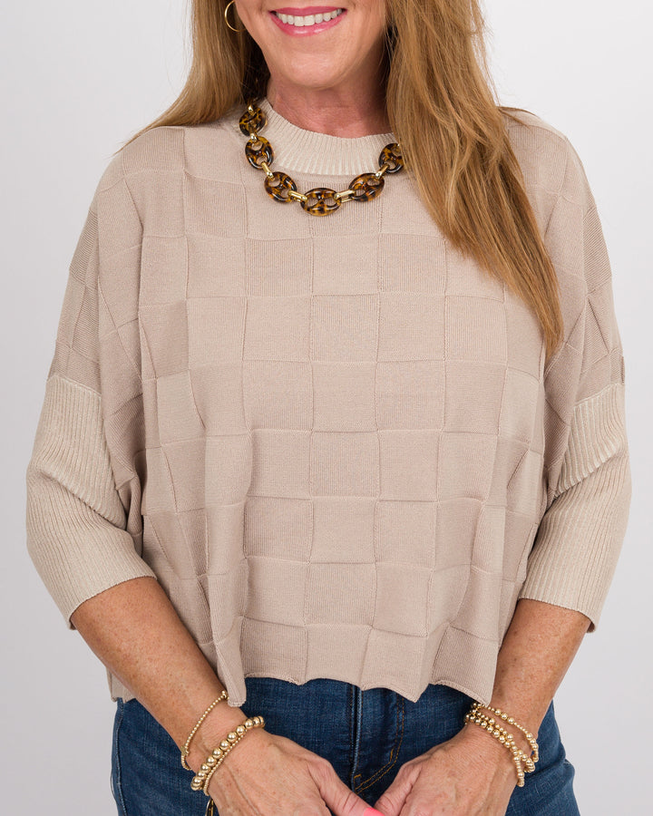 Kerisma Chessa Aja Top - Light Taupe