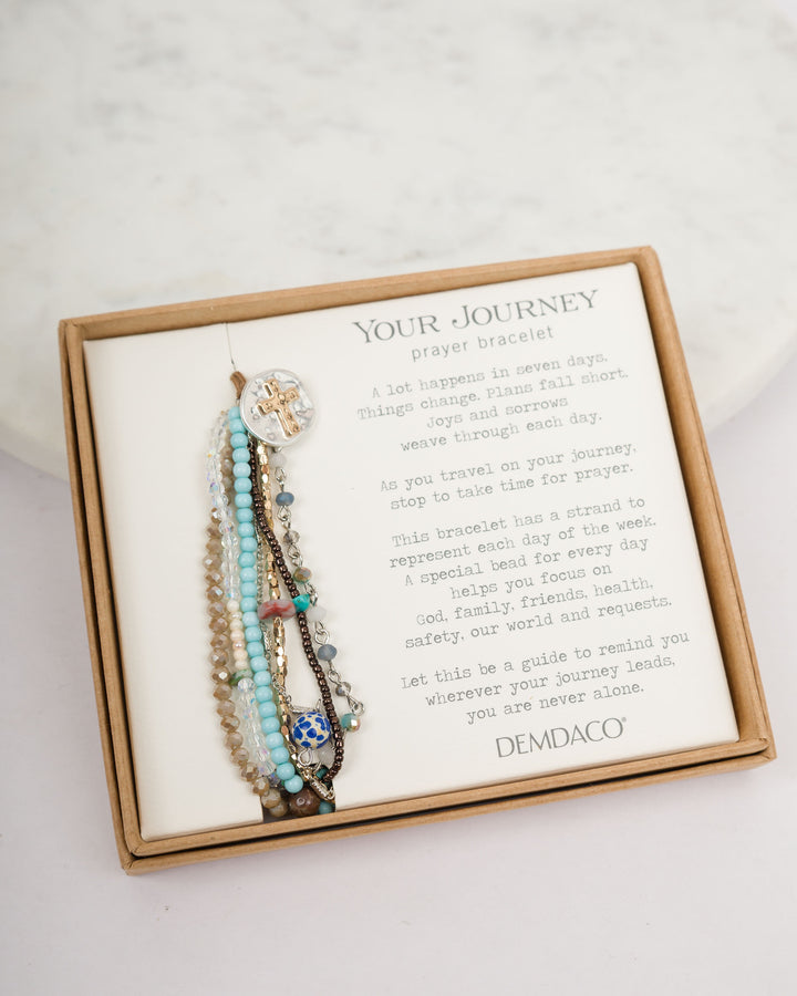 Your Journey Prayer Bracelet - Turquoise