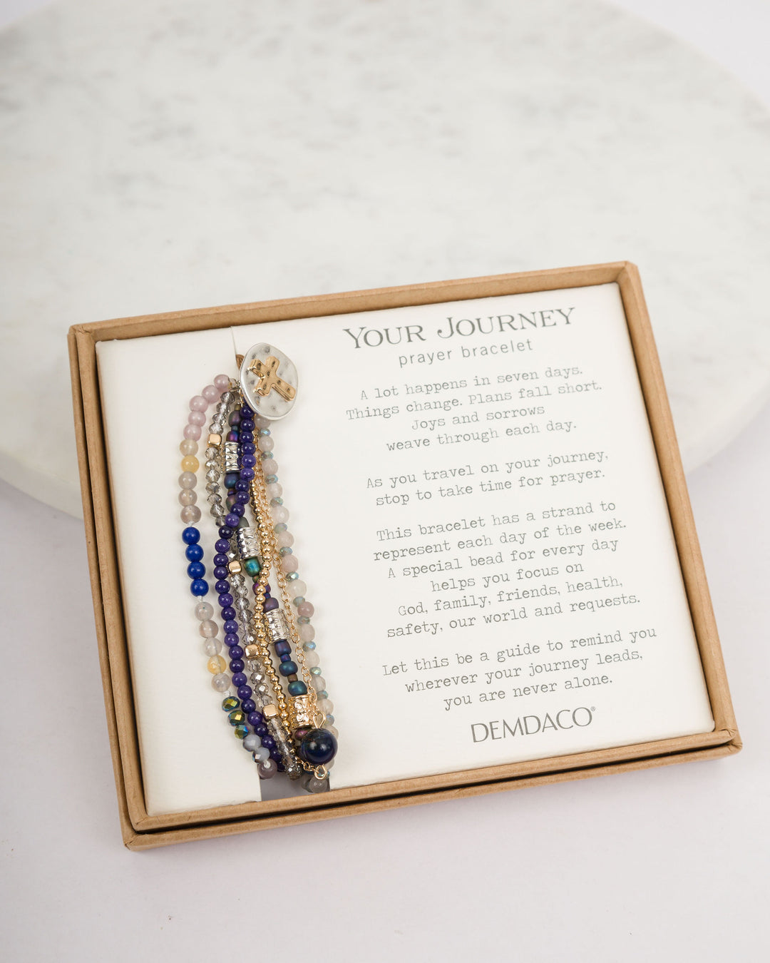 Your Journey Prayer Bracelet-Indigo