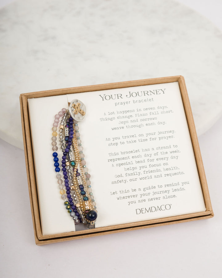 Your Journey Prayer Bracelet-Indigo