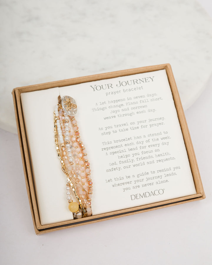 Your Journey Prayer Bracelet - Champagne