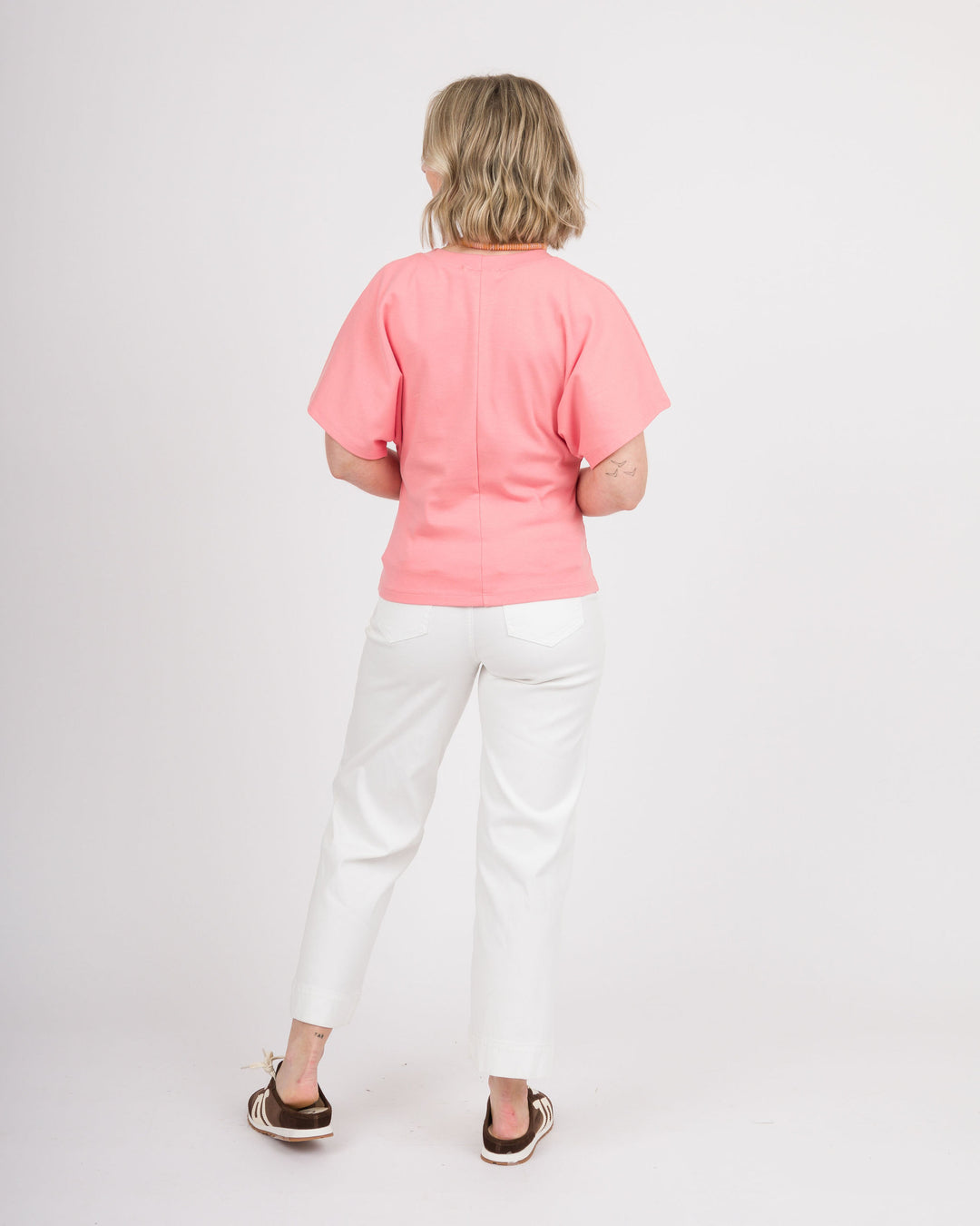 Angel Crew Neck Top - Coral