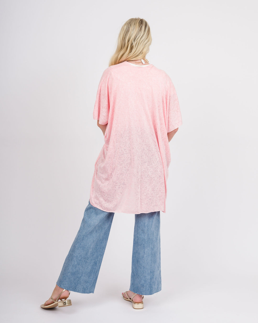 Just USA Longer Length Wide Leg Jeans - Medium Denim